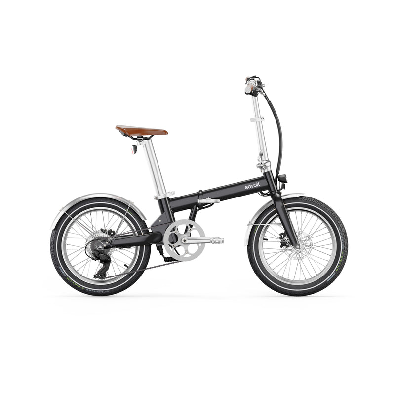 Load image into Gallery viewer, Eovolt elektrische vouwfiets afternoon 20 vintage v3 zwart
