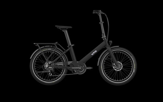 Uto elektrische compactfiets og24 v1 zwart