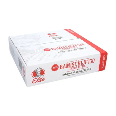 Elite bamischijf extra pittig vegetarisch (18x 130 gr)