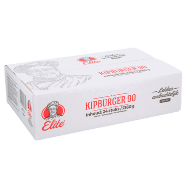 Elite kipburger (24x 90 gr)