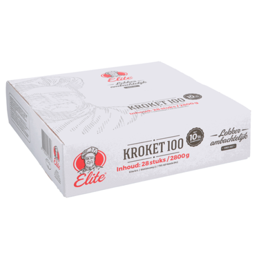 Elite rundvleeskroket 10% (28x 100 gr)