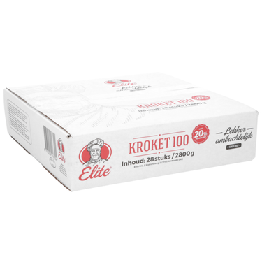 Elite rundvleeskroket 20% (28x 100 gr)