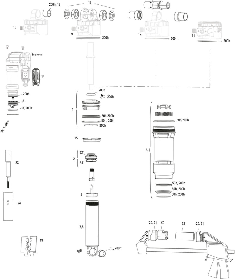 Load image into Gallery viewer, Rockshox schokdemper super deluxe ultimate flight attendant rear shock rs sup.del. ult.fa 210x55mm
