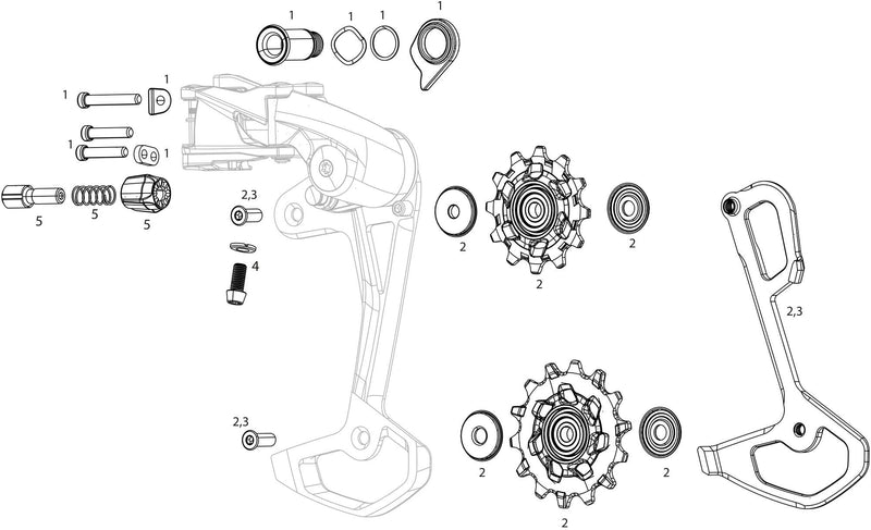 Load image into Gallery viewer, Sram achterderailleur apex xplr rear derail. apex xplr 10 11-44t
