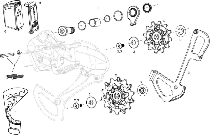 Load image into Gallery viewer, Sram schaltwerk xx1 eagle axs rear derail. xx1 eagle axs 12sp 52 t.
