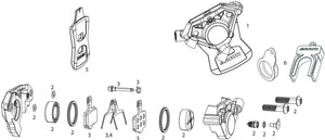 Sram scheibenbremse force axs e1 brakes disc force axs e1 right front