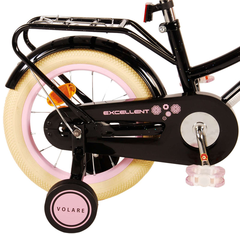 Load image into Gallery viewer, Volare Excellent Kinderfiets - Meisjes - 14 inch - Zwart
