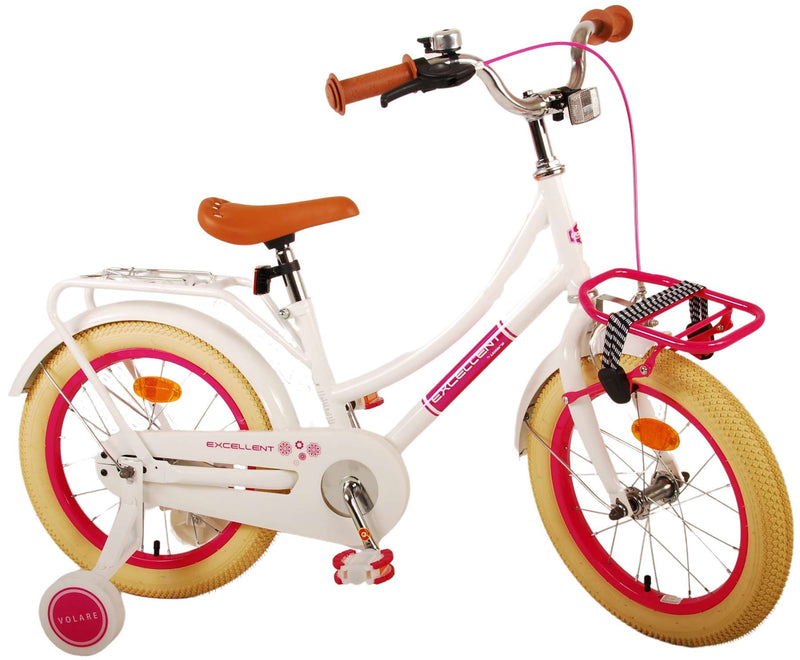 Load image into Gallery viewer, Volare Volare Kinderfiets Meisjes 16 inch Wit95% afgemonteerd
