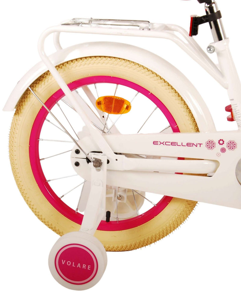 Load image into Gallery viewer, Volare Volare Kinderfiets Meisjes 16 inch Wit95% afgemonteerd
