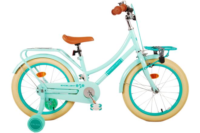 Load image into Gallery viewer, Volare Excellent Kinderfiets - Meisjes - 18 inch - Groen - 95% afgemonteerd
