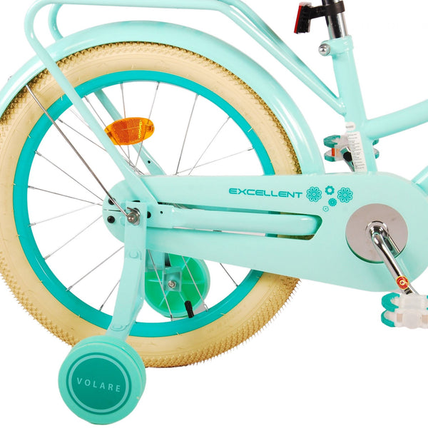 Volare Excellent Kinderfiets - Meisjes - 18 inch - Groen - 95% afgemonteerd