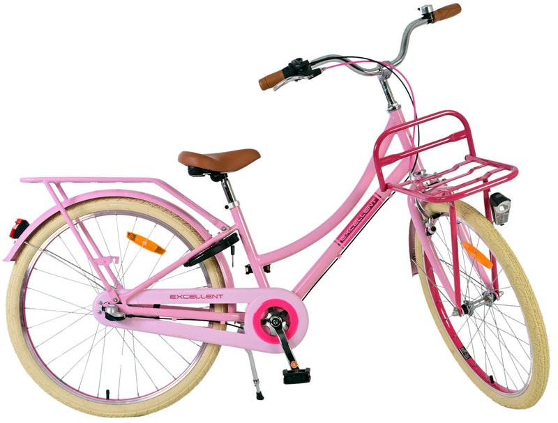 Afbeelding laden in galerijviewer, Volare Excellent Kinderfiets - Meisjes - 24 inch - Roze - 3 Versnellingen
