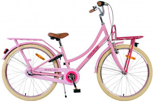 Volare Excellent Kinderfiets - Meisjes - 24 inch - Roze - 3 Versnellingen