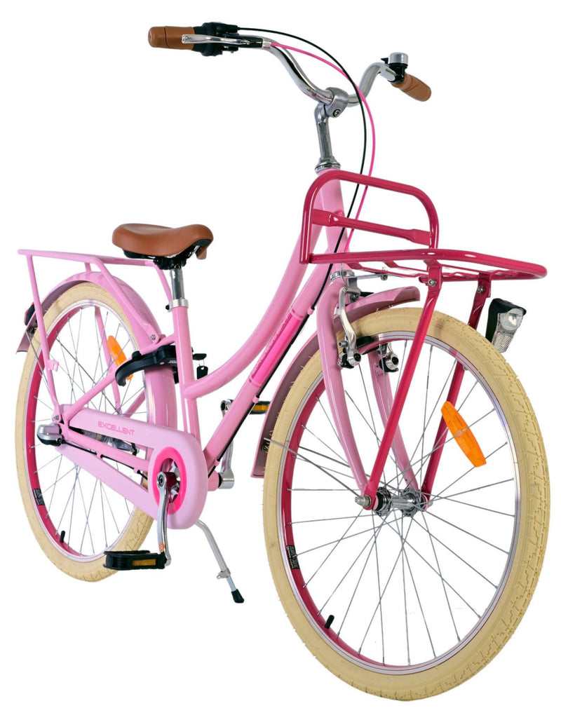 Afbeelding laden in galerijviewer, Volare Excellent Kinderfiets - Meisjes - 24 inch - Roze - 3 Versnellingen
