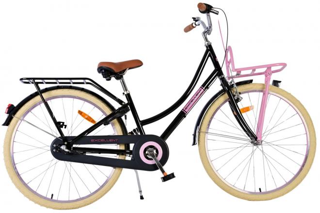 Load image into Gallery viewer, Volare Excellent Kinderfiets - Meisjes - 26 inch - Zwart - 3 versnellingen
