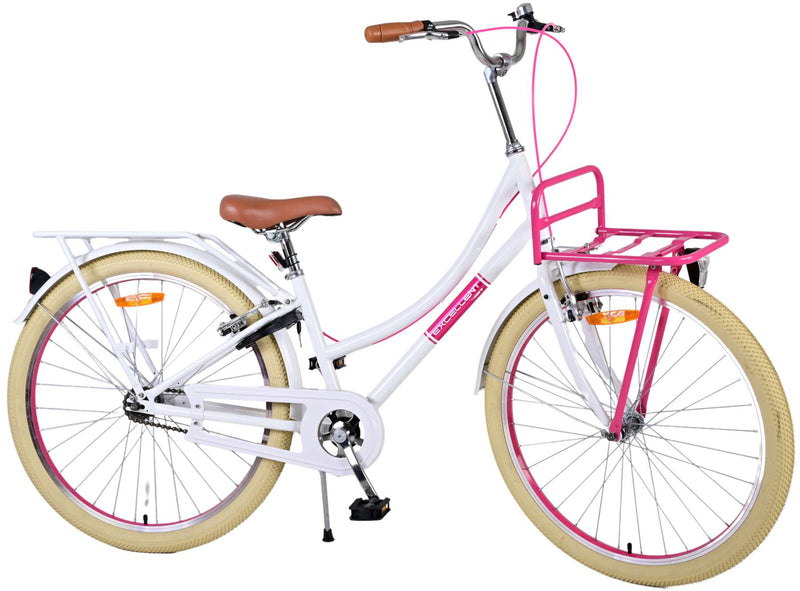 Load image into Gallery viewer, Volare Volare Kinderfiets Meisjes 26 inch Wit Twee handremmen
