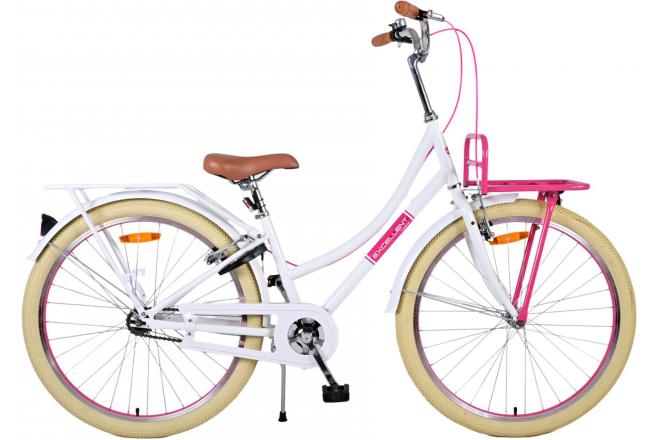Load image into Gallery viewer, Volare Volare Kinderfiets Meisjes 26 inch Wit Twee handremmen
