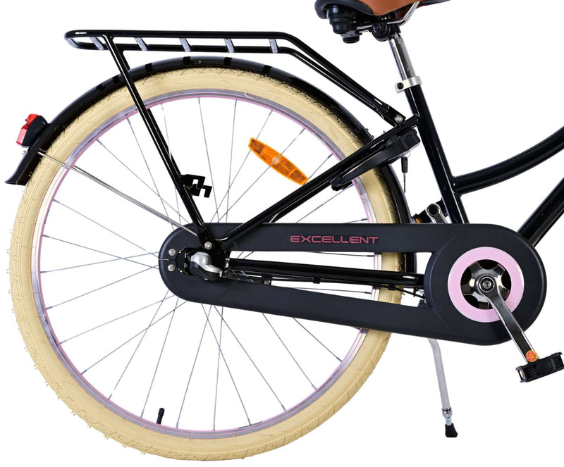 Load image into Gallery viewer, Volare Excellent Kinderfiets - Meisjes - 26 inch - Zwart - 3 versnellingen
