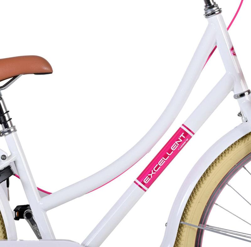 Load image into Gallery viewer, Volare Volare Kinderfiets Meisjes 26 inch Wit Twee handremmen
