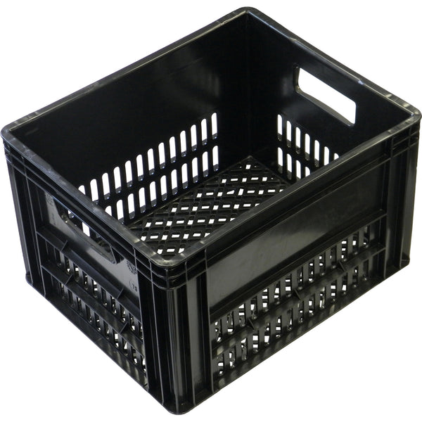 bicycle crate black 40 liters