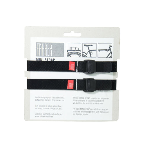 Fahrer cargo mini strap m 35x2cm zwart (2 stuks)