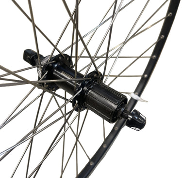 Roland achterwiel 813635 28 race 13-622 alu. zwart chrina shimano cassette qr centre lock