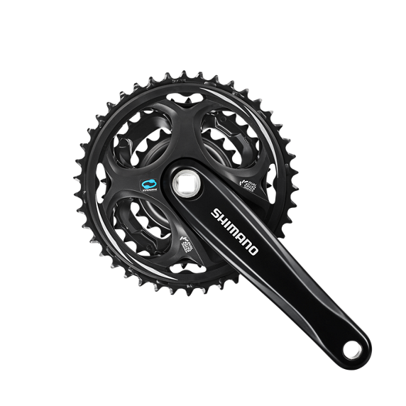 Load image into Gallery viewer, Shimano efcm311c222xl crankstel altus 7 8 spd. 170 42x32x22 zwart (- 4.5 mm diep)
