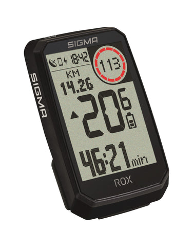 Sigma fietscomputer rox 4.0 endurance zwart