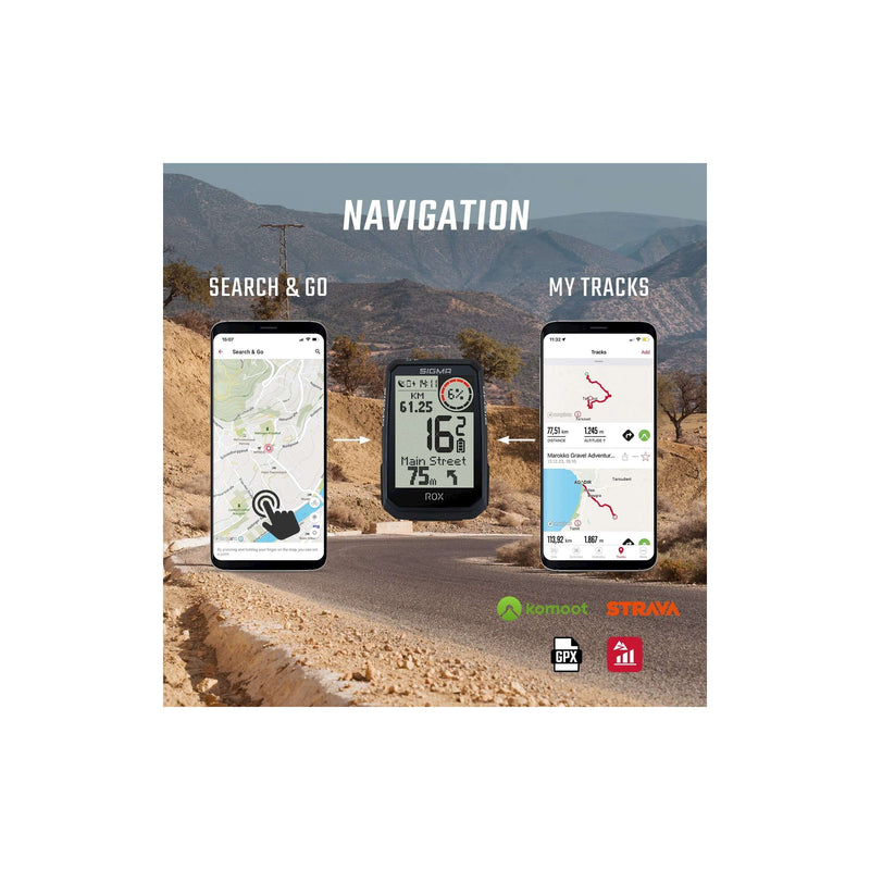 Load image into Gallery viewer, Sigma fietscomputer rox 4.0 endurance zwart
