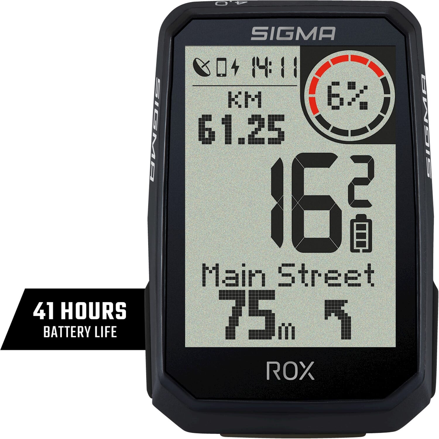 Sigma fietscomputer rox 4.0 endurance zwart