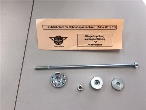 Hebie axle set v/coupling low f2