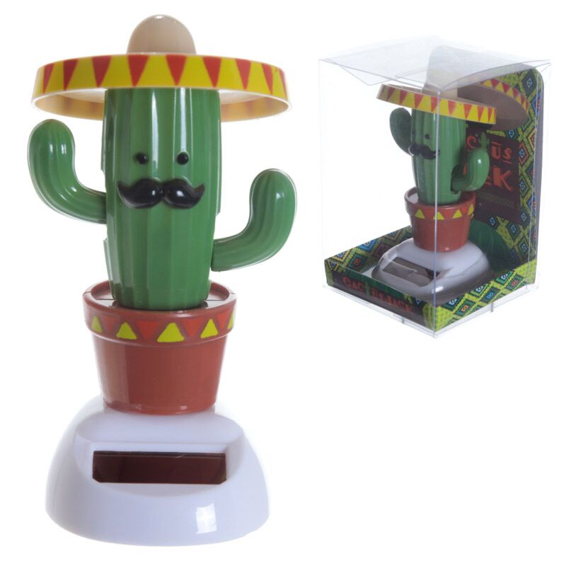 Load image into Gallery viewer, Cactus met sombrero solar poppetje
