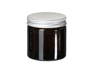Fair squared glazen potje met deksel - leeg - 60 ml