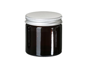 Fair squared glazen potje met deksel - leeg - 60 ml