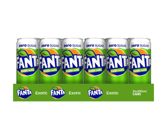 Fanta exotic no sugar blik (24x 33cl)