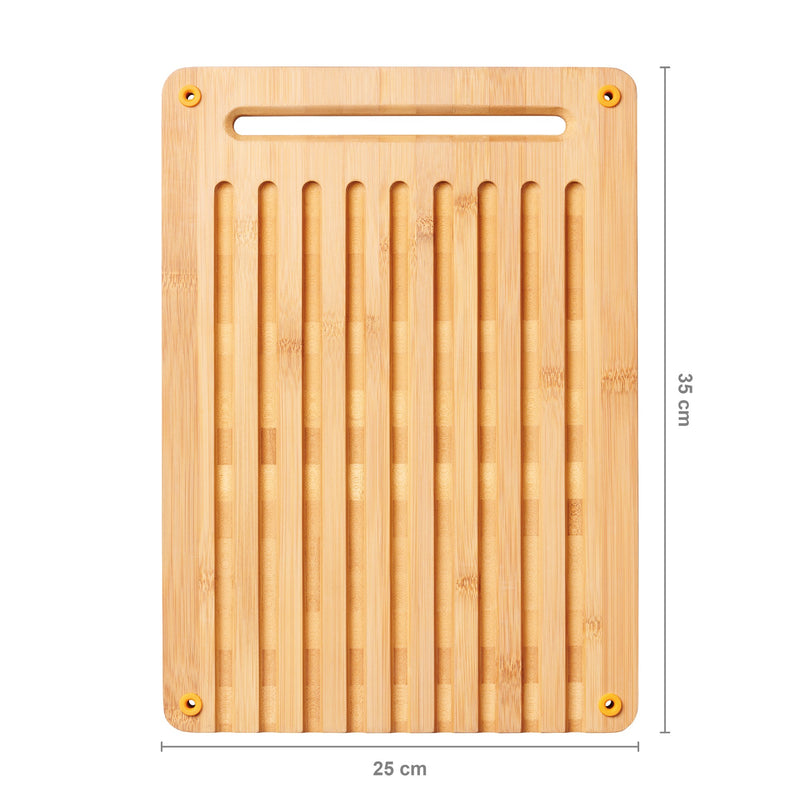 Load image into Gallery viewer, Fiskars Functional Form Bamboe broodsnijplank
