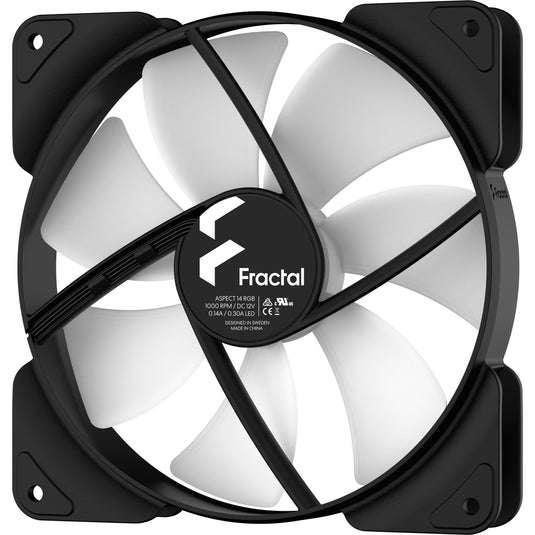 Fractal Design Aspect 14 Black Frame 3 Fan Pack