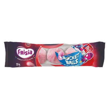 Frisia rocket balls zure kogels aardbei (50x 5-pack)
