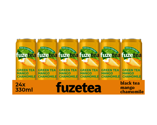 Fuze tea green tea mango blik (24x 33cl)