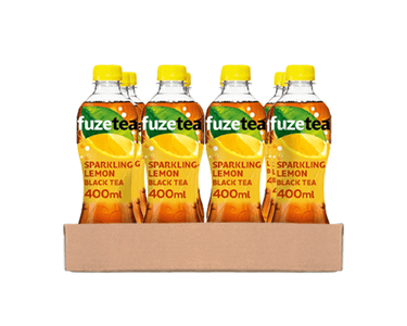 Fuze tea sparkling black tea pet (12x 40cl)