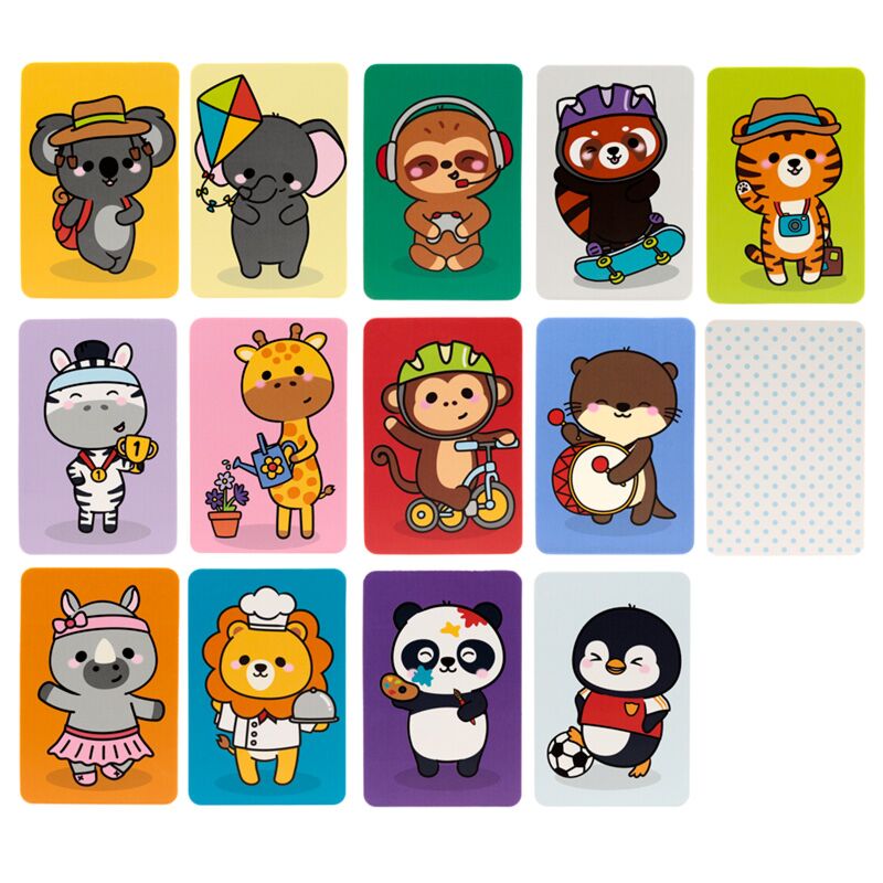 Load image into Gallery viewer, Adoramals wilde dierene kids memory kaartset
