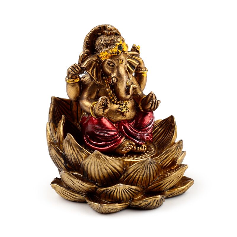 Load image into Gallery viewer, Goudkleur ganesh lakshmi lotus set van 2
