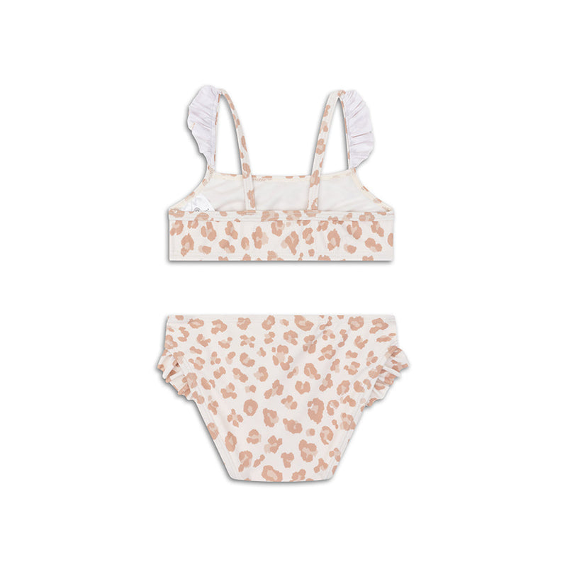 Load image into Gallery viewer, Leopard | beige meisjes uv bikini
