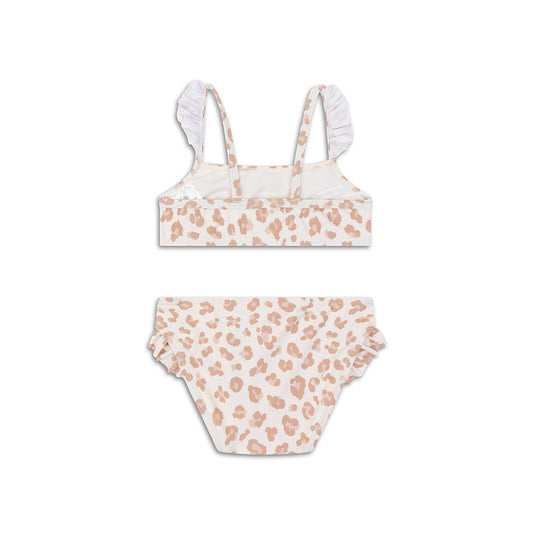 Leopard | beige meisjes uv bikini