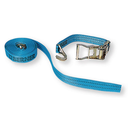 Load image into Gallery viewer, Berner 371250 Spanband met ratel en dubbele spanhaak 6 meter
