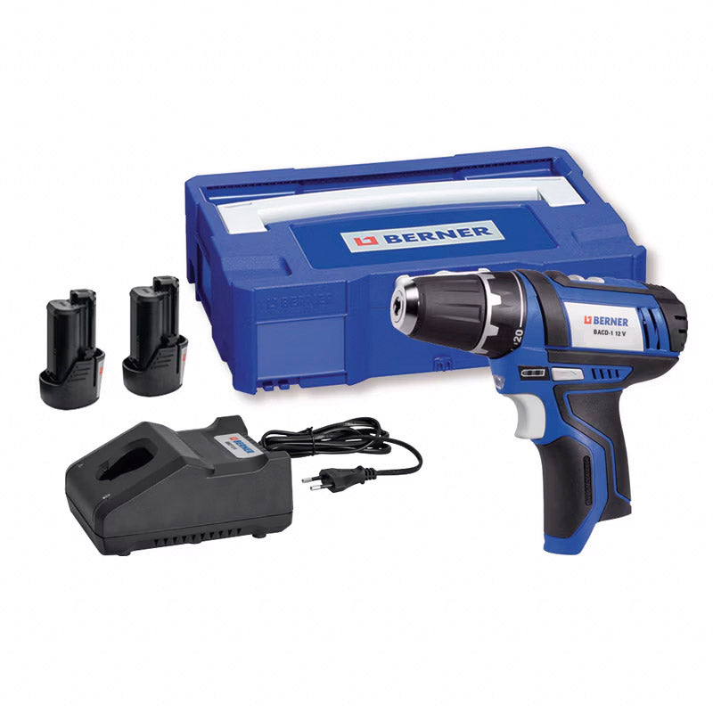 Load image into Gallery viewer, Berner schroefboormachine 12v 2.0ah in koffer
