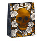 Metallic schedel rozen - cadeautasje large