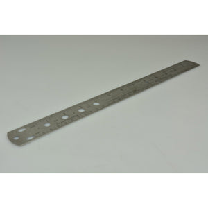 Icetoolz liniaal en meetlat 31cm voor spaken, rvs