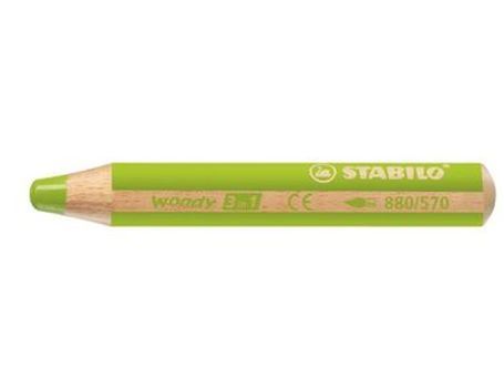 Stabilo woody potlood - 3 in 1 - bladgroen