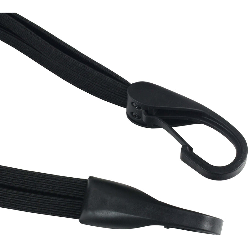 Load image into Gallery viewer, Widek snelbinder met grote veiligheids haak en 4 banden. zwart 57cm
